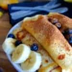 Blueberry and Banana Crepes | Sweet Caramel Sunday