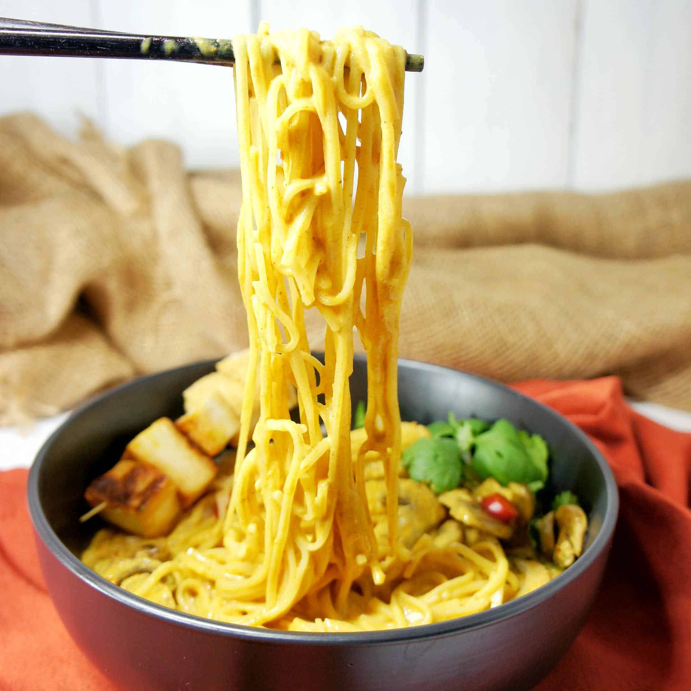 Yellow Curry Noodles - Sweet Caramel Sunday