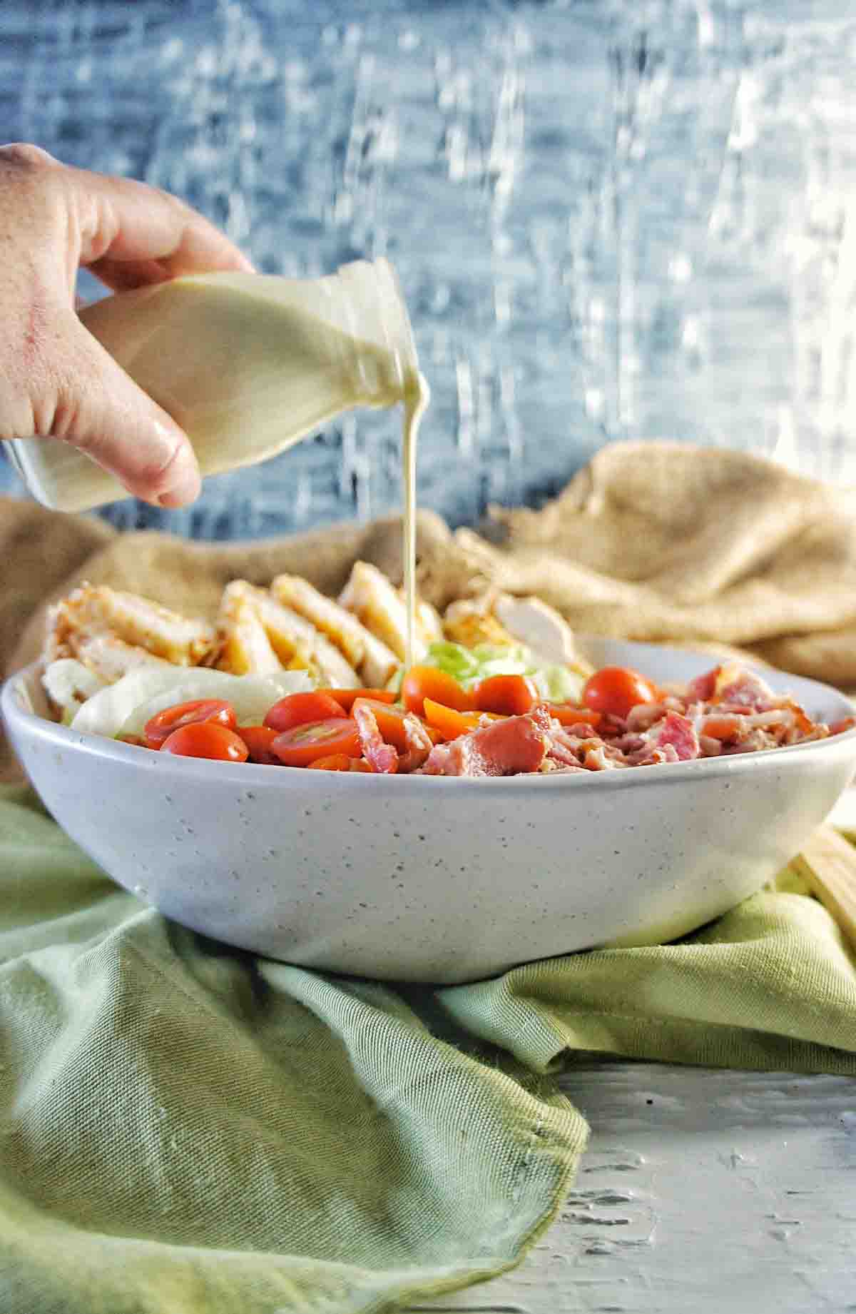 Crispy Chicken BLT Salad Recipe  Sweet Caramel Sunday