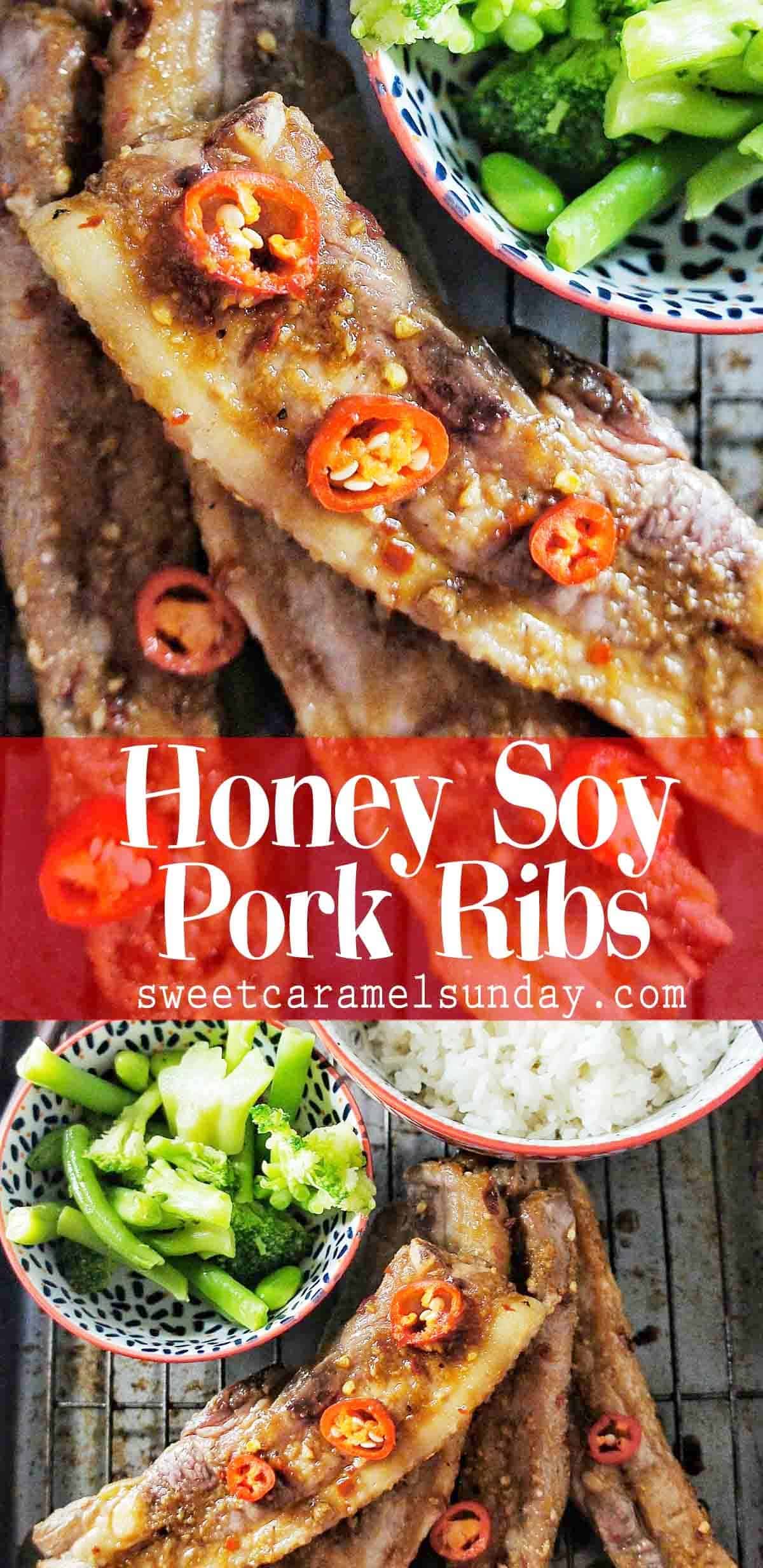 Honey Soy Pork Ribs Recipe Sweet Caramel Sunday
