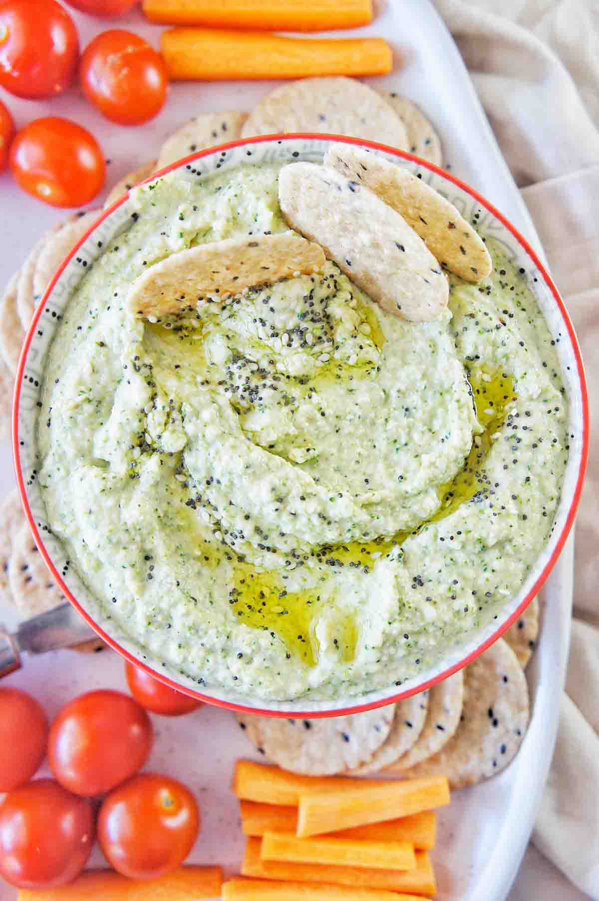 Raw Broccoli Hummus Recipe (VIDEO) Sweet Caramel Sunday