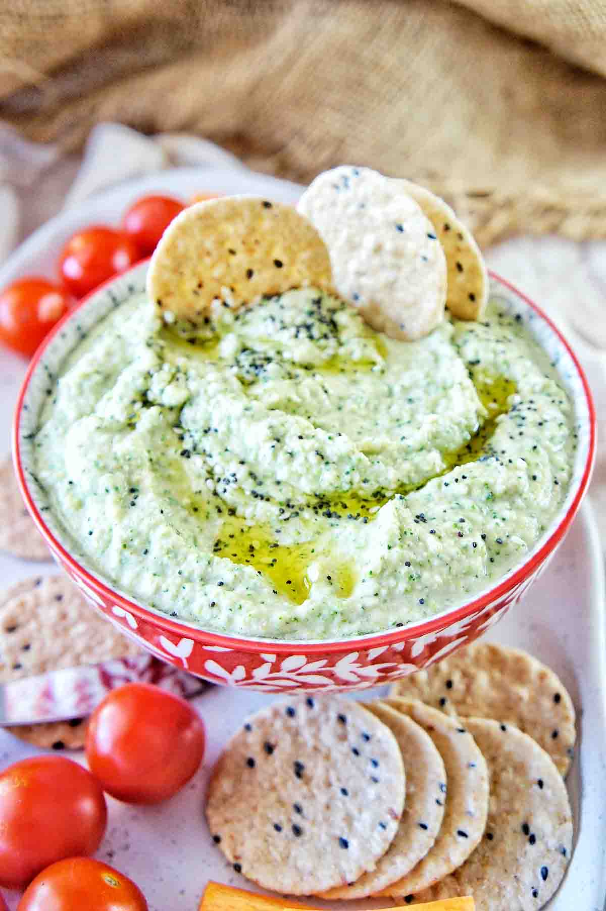Raw Broccoli Hummus Recipe (VIDEO) Sweet Caramel Sunday