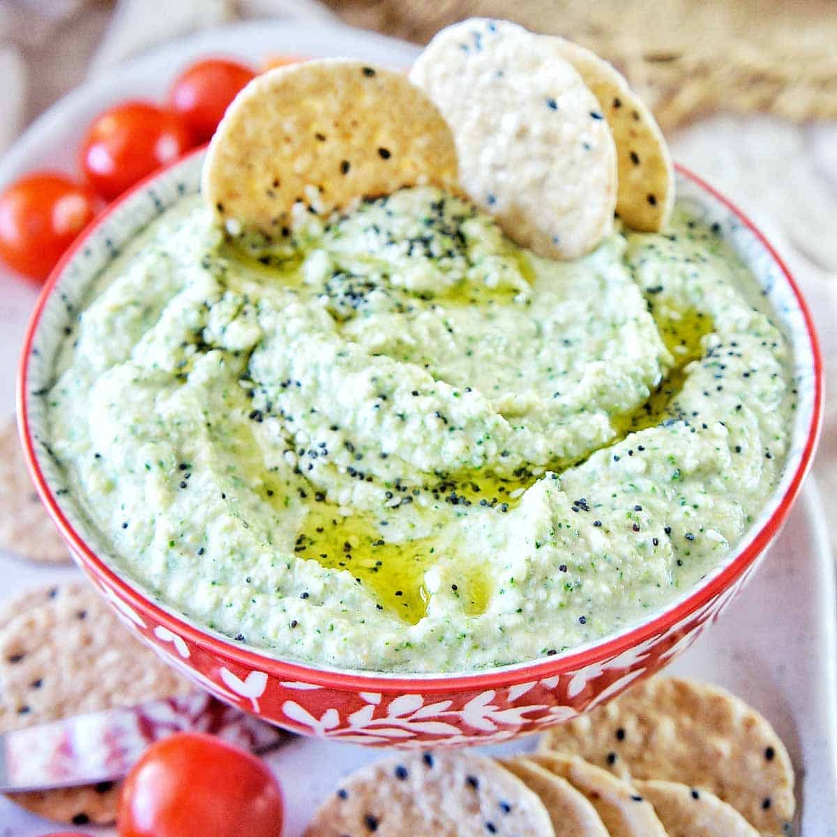 Raw Broccoli Hummus Recipe (VIDEO) Sweet Caramel Sunday