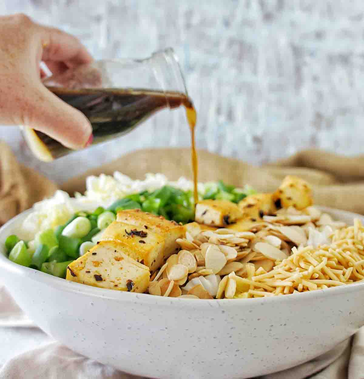 Tofu Fried Noodle Salad Recipe (VIDEO) Sweet Caramel Sunday
