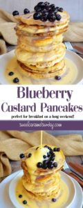 blueberry custard pancakes recipe (video)