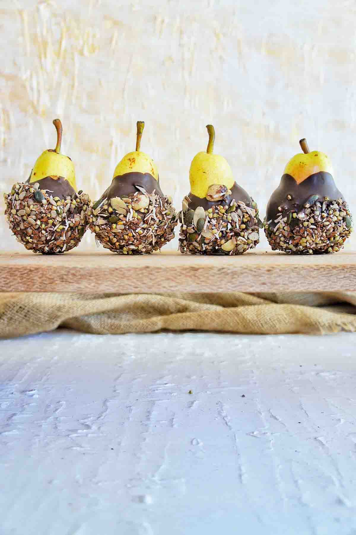 Chocolate Covered Pears Recipe Sweet Caramel Sunday