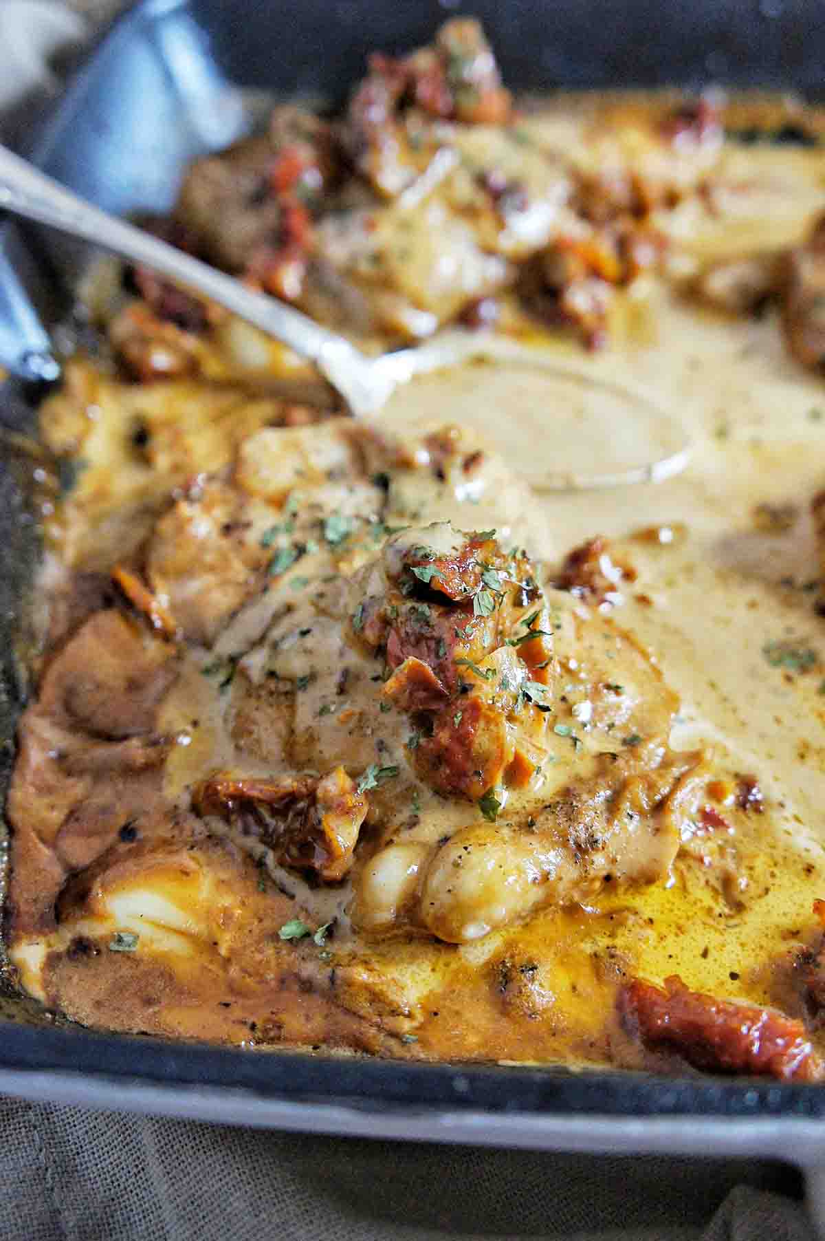 Chicken Thighs With Creamy Garlic Wine Sauce Sweet Caramel Sunday