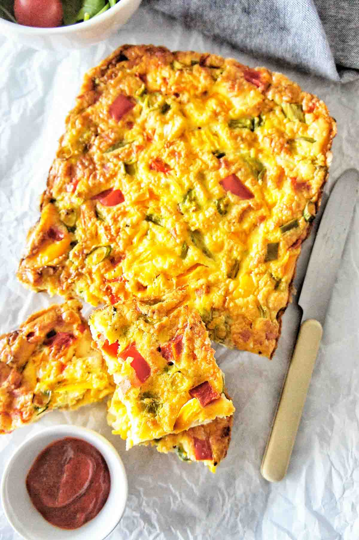 Bacon and Egg Slice Sweet Caramel Sunday