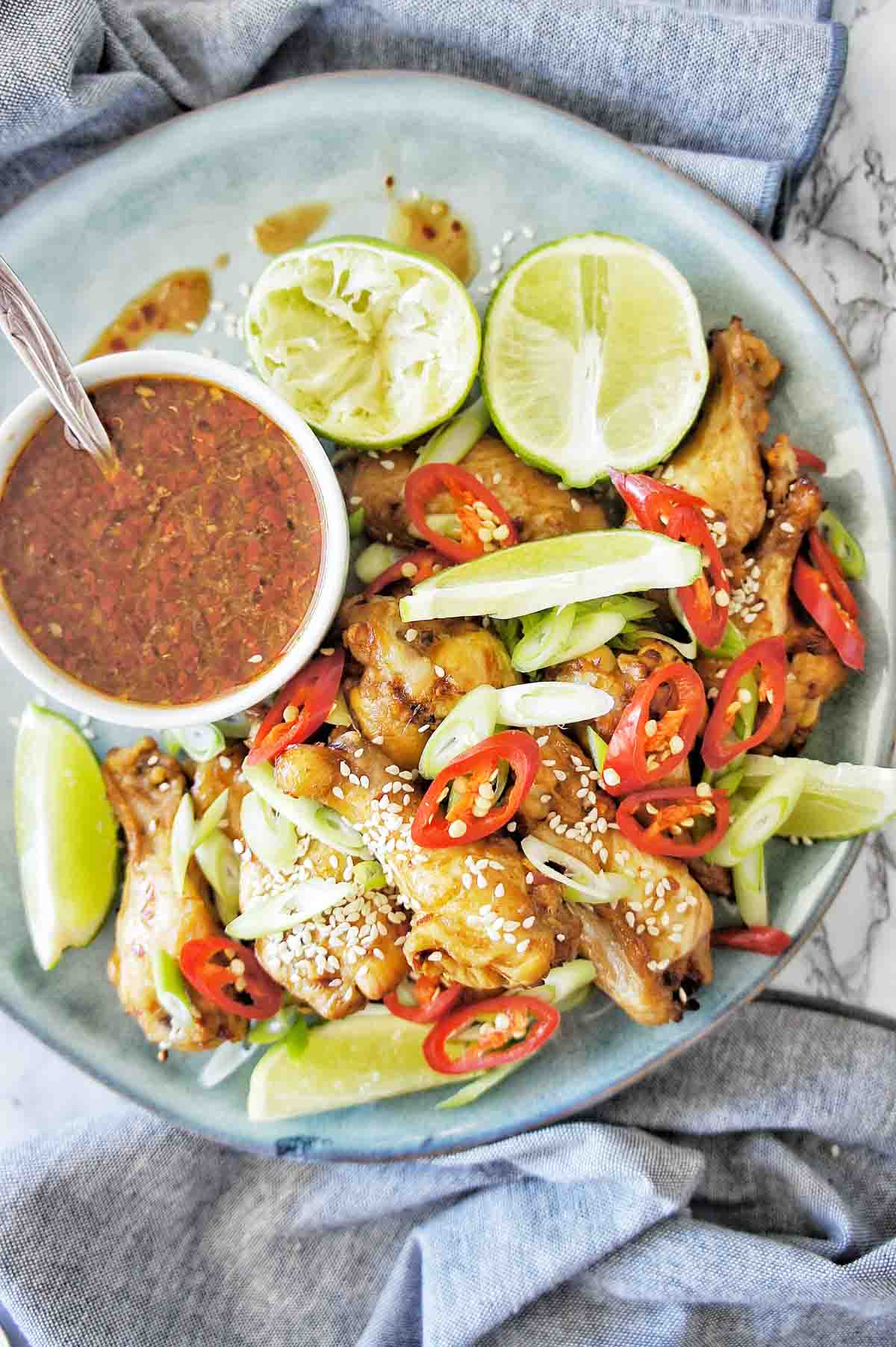 Chili Lime Chicken Wings | Sweet Caramel Sunday