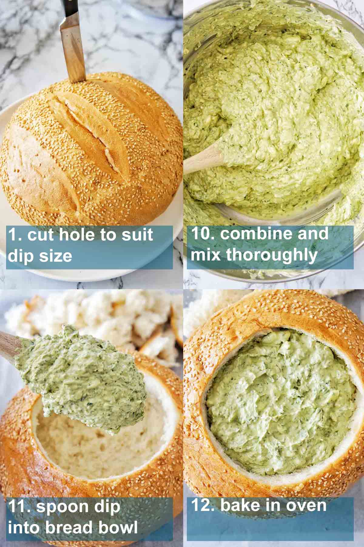 Spinach Cob Loaf Sweet Caramel Sunday