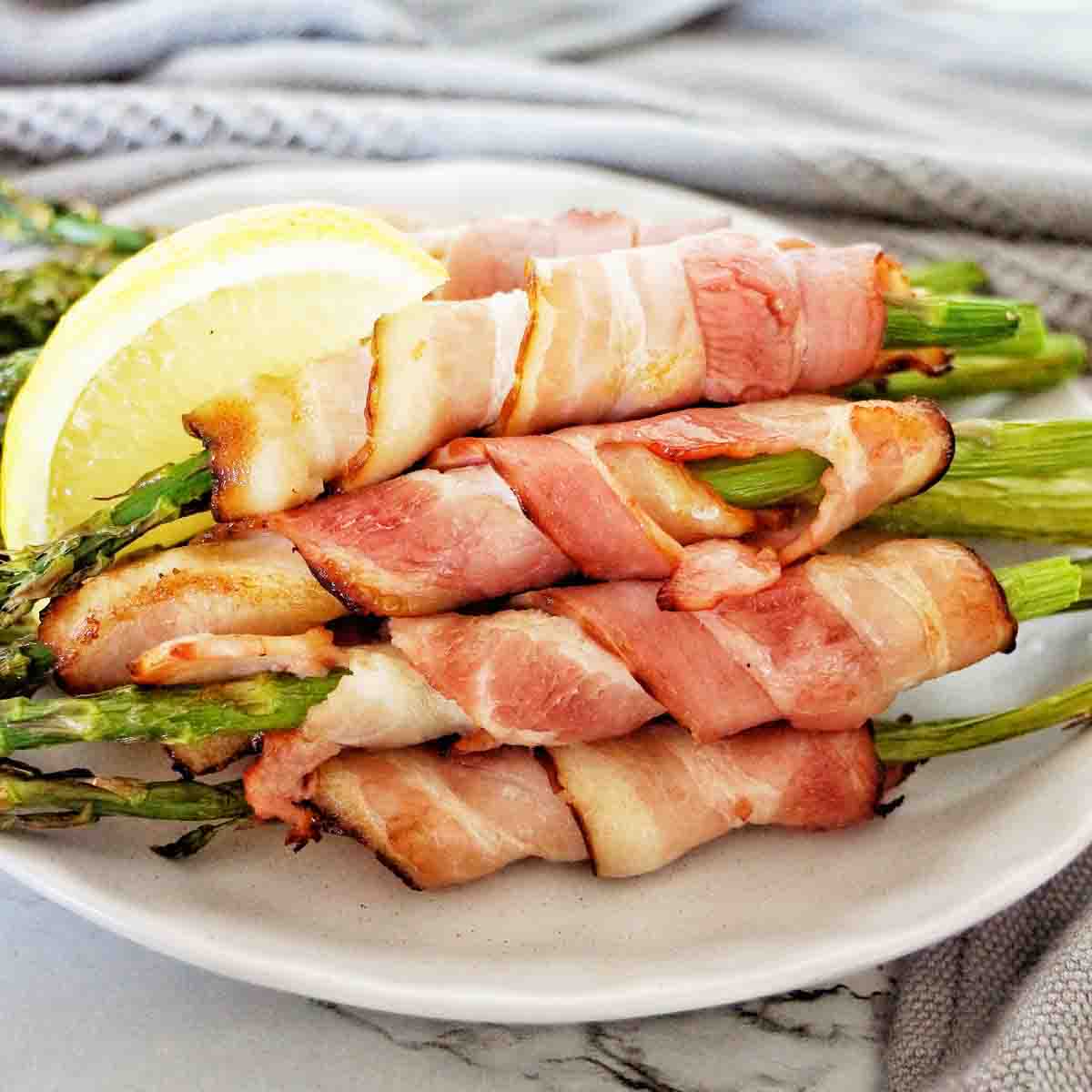 Easy Air Fryer Bacon Wrapped Asparagus Sweet Caramel Sunday