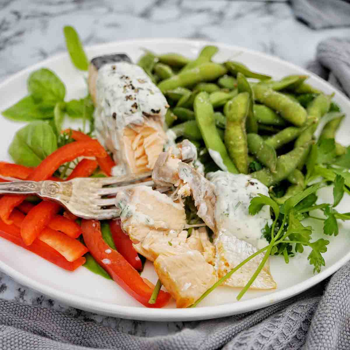 Air Fryer Salmon with Skin - Sweet Caramel Sunday