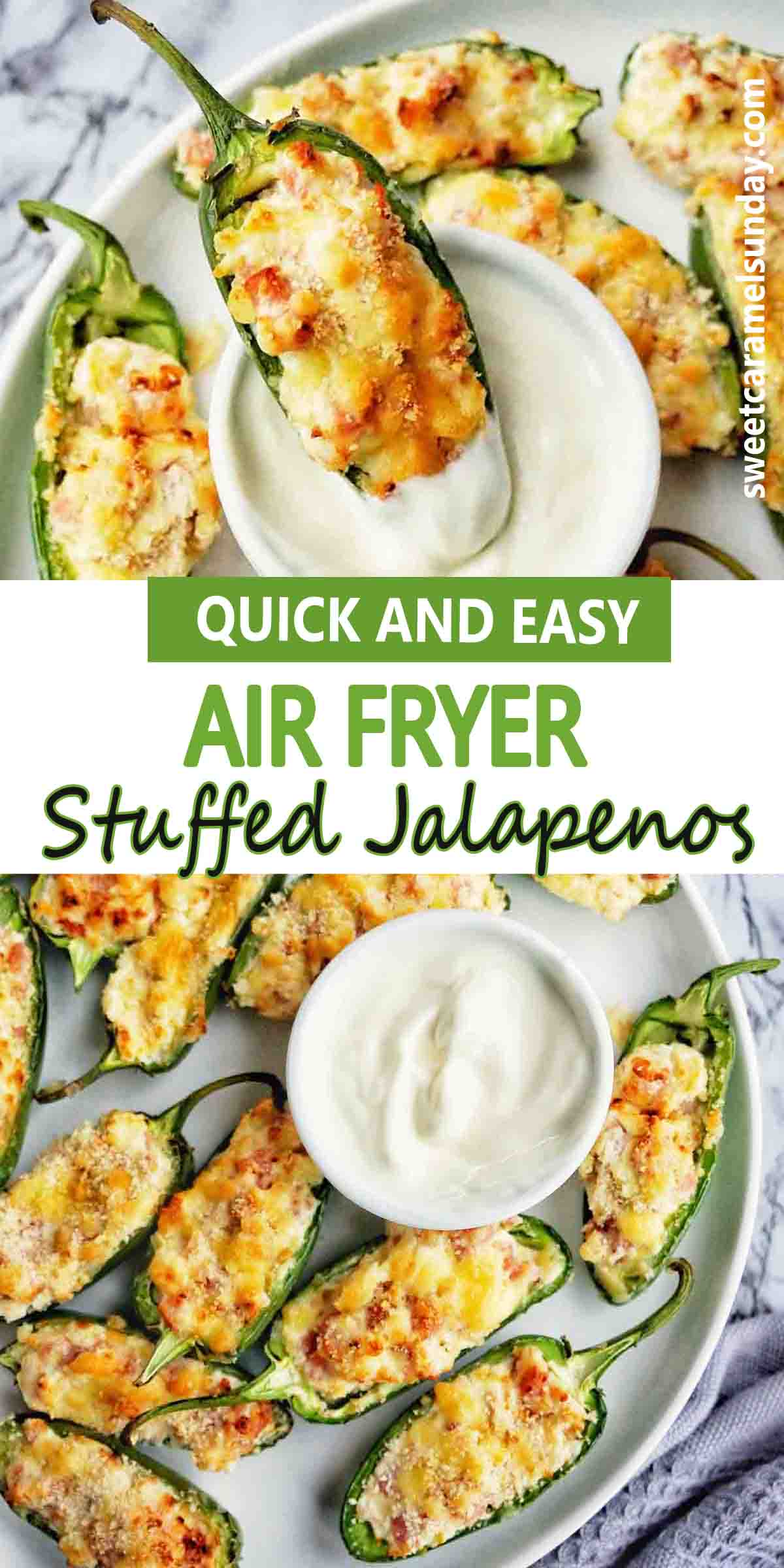 Air Fryer Stuffed Jalapenos Sweet Caramel Sunday