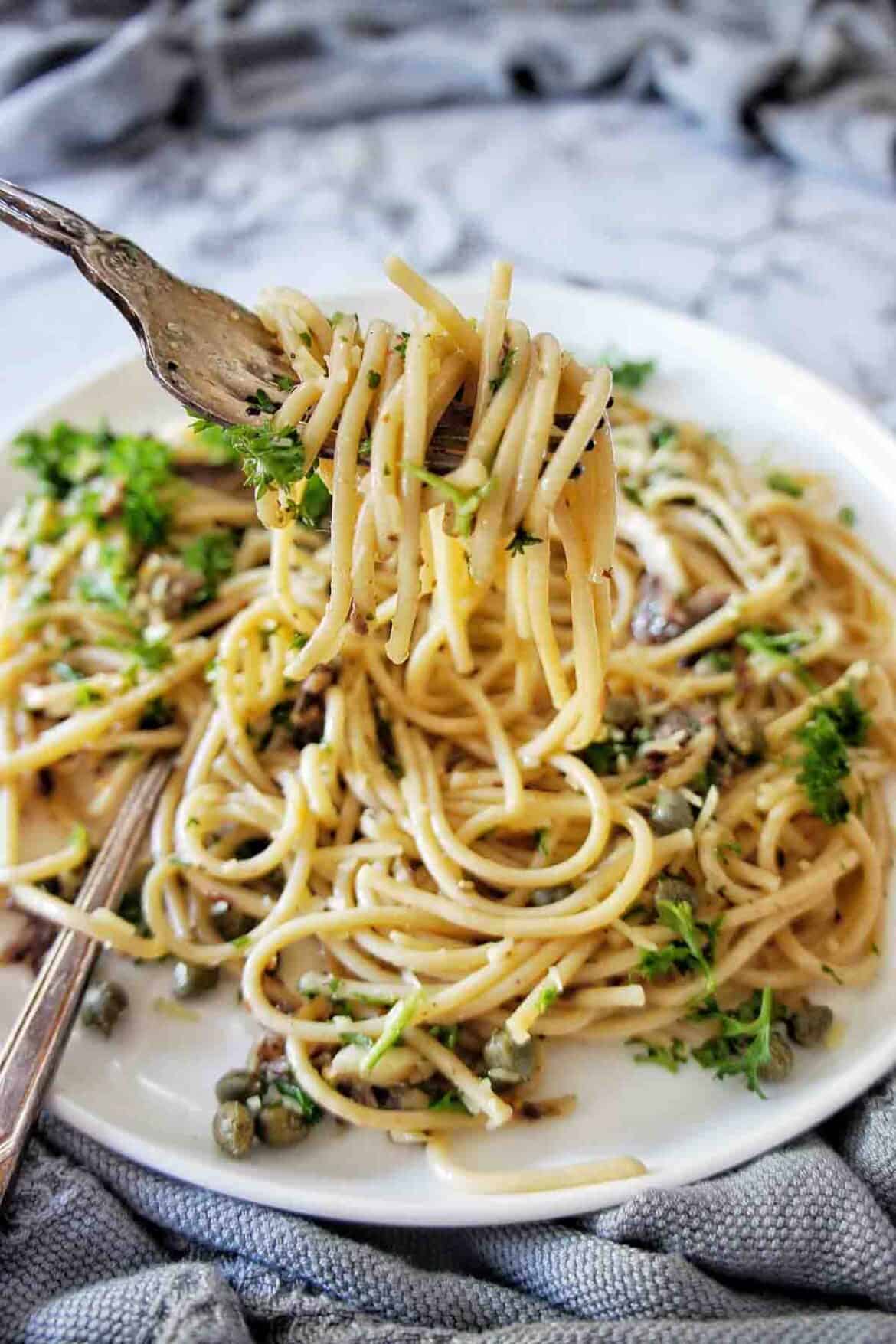 Anchovy Spaghetti Sweet Caramel Sunday