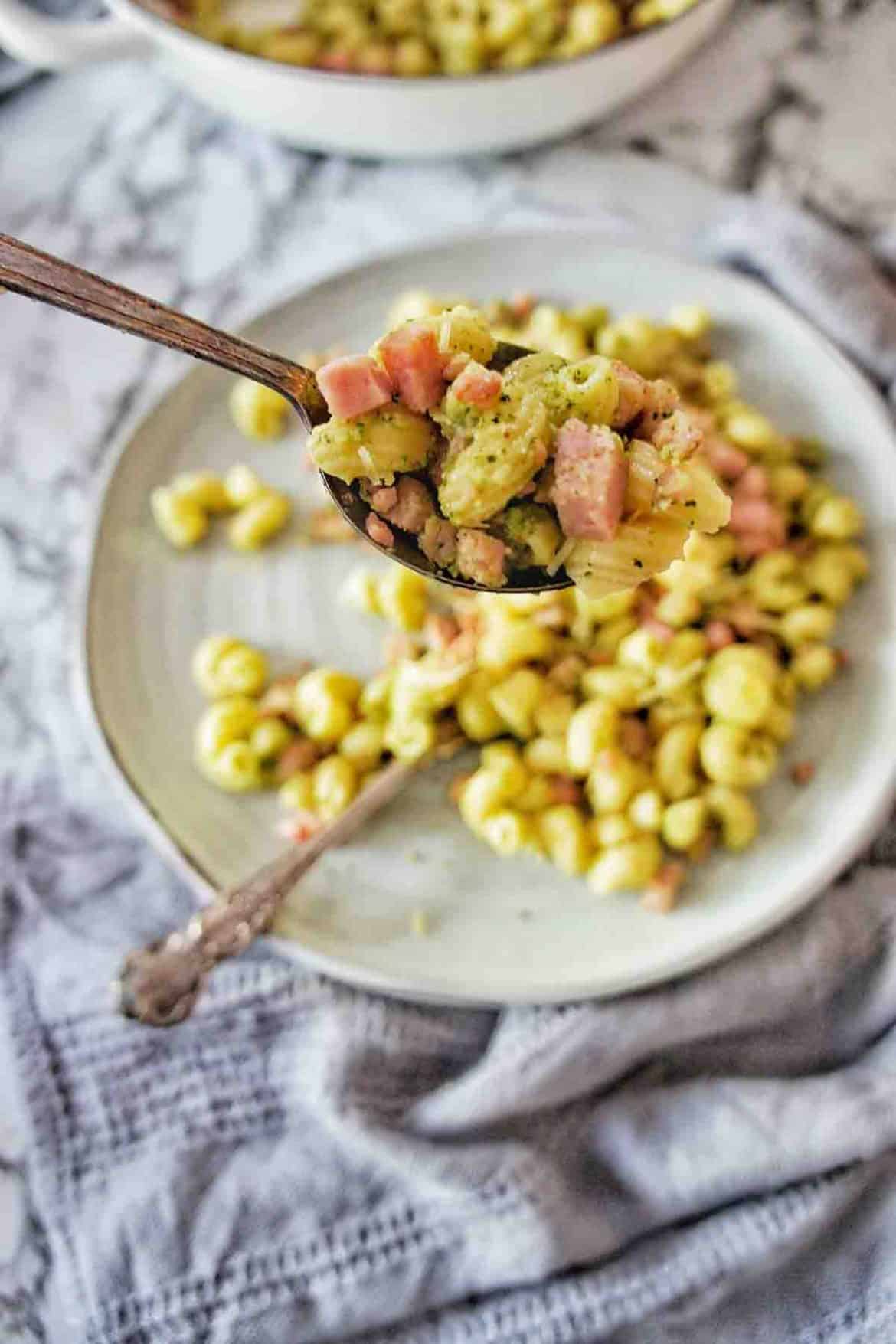 Bacon Pesto Pasta Sweet Caramel Sunday