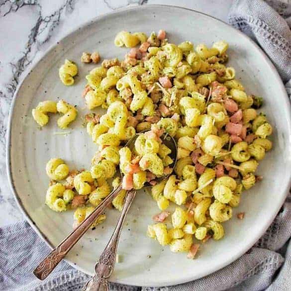Bacon Pesto Pasta Sweet Caramel Sunday