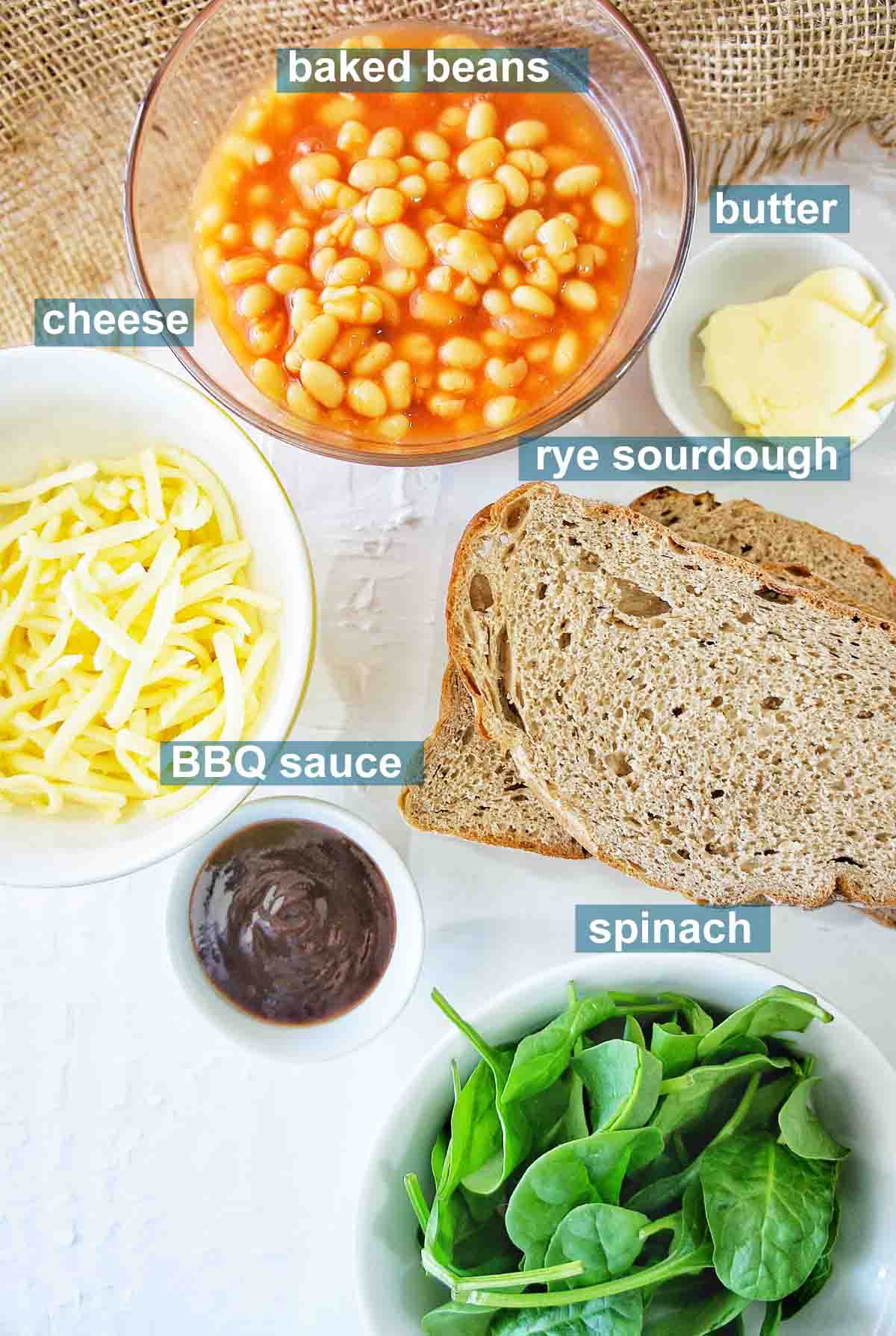 Baked Bean Toastie Sweet Caramel Sunday