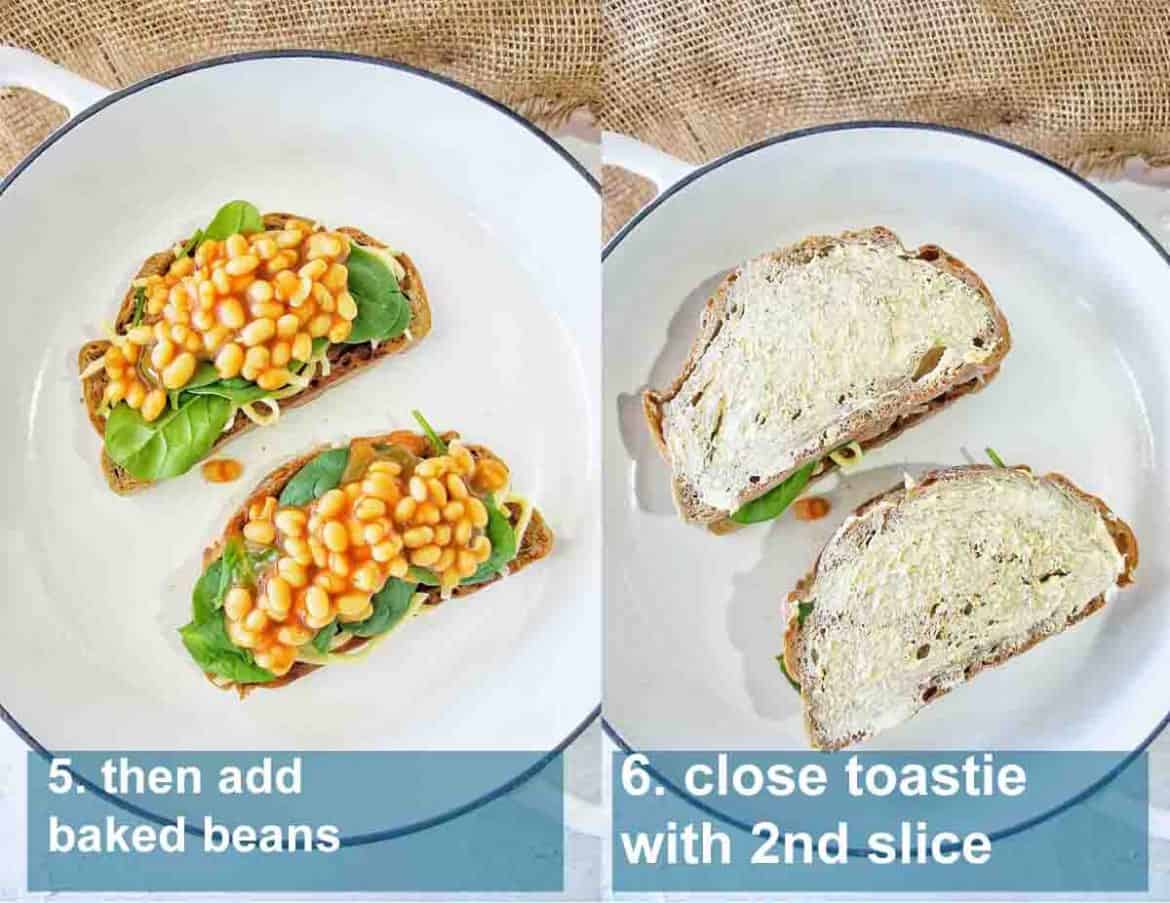 Baked Bean Toastie Sweet Caramel Sunday