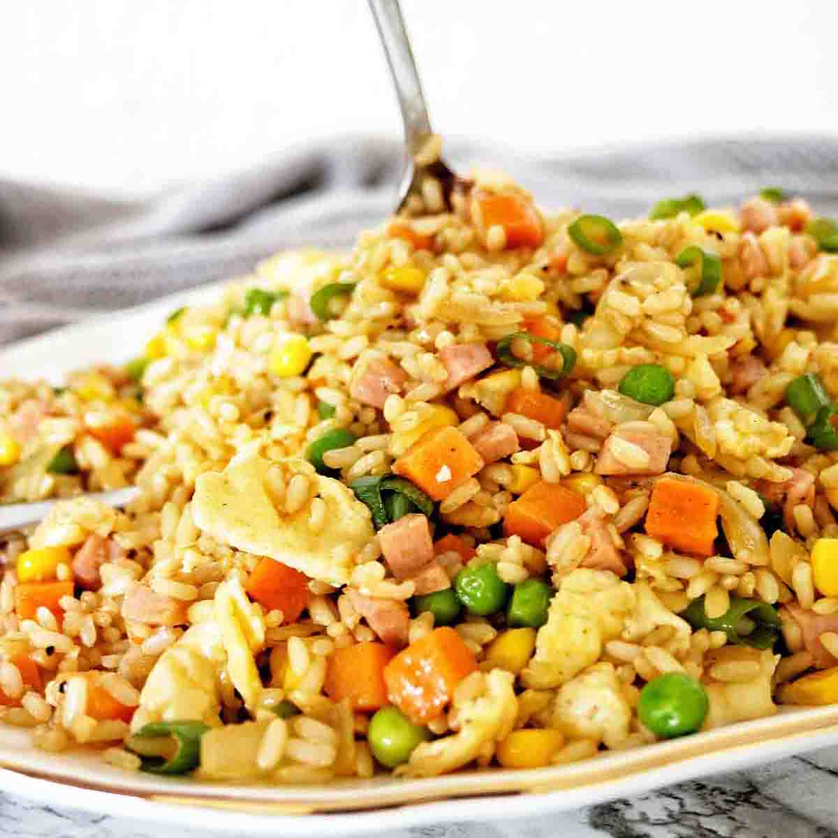 Brown Rice Fried Rice - Sweet Caramel Sunday