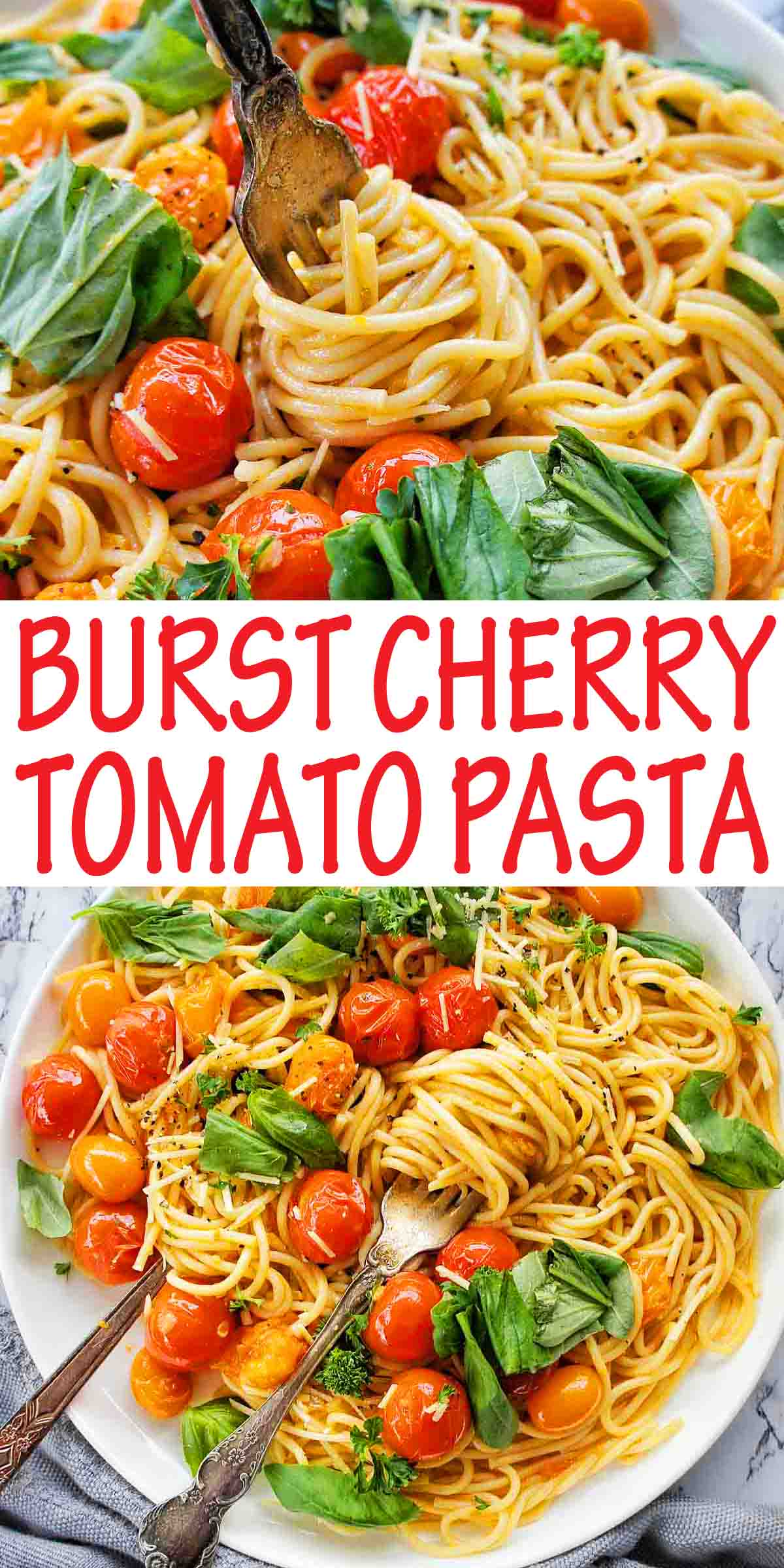 Burst Cherry Tomato Pasta | Sweet Caramel Sunday