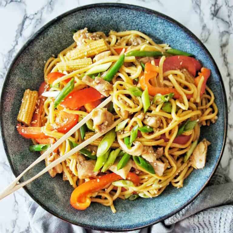 Chicken Noodle Stir Fry | Sweet Caramel Sunday