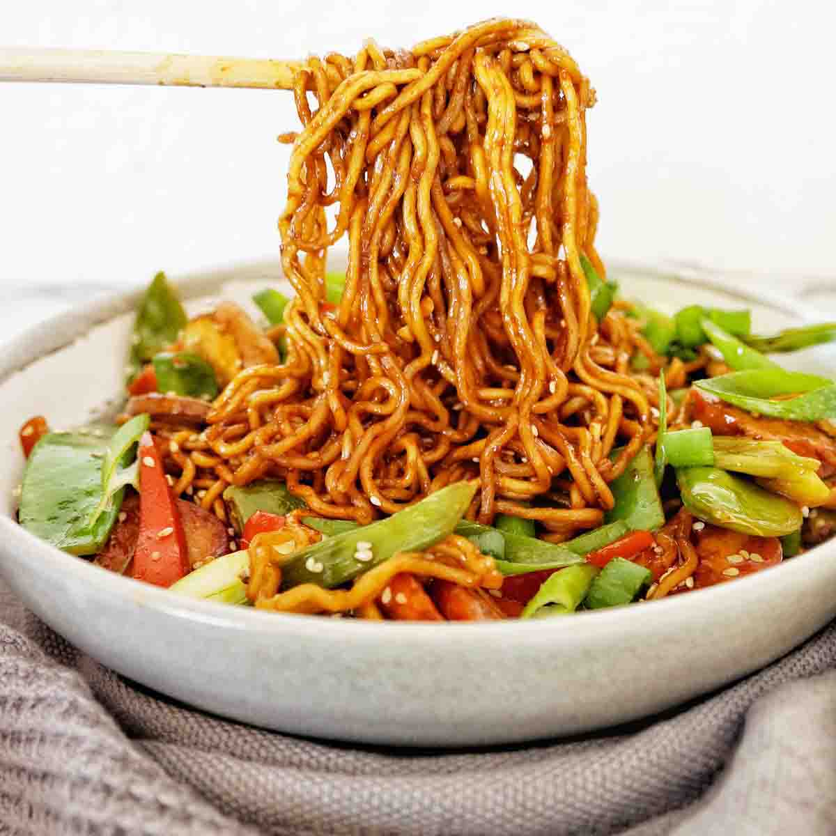 Chorizo Noodles - Sweet Caramel Sunday