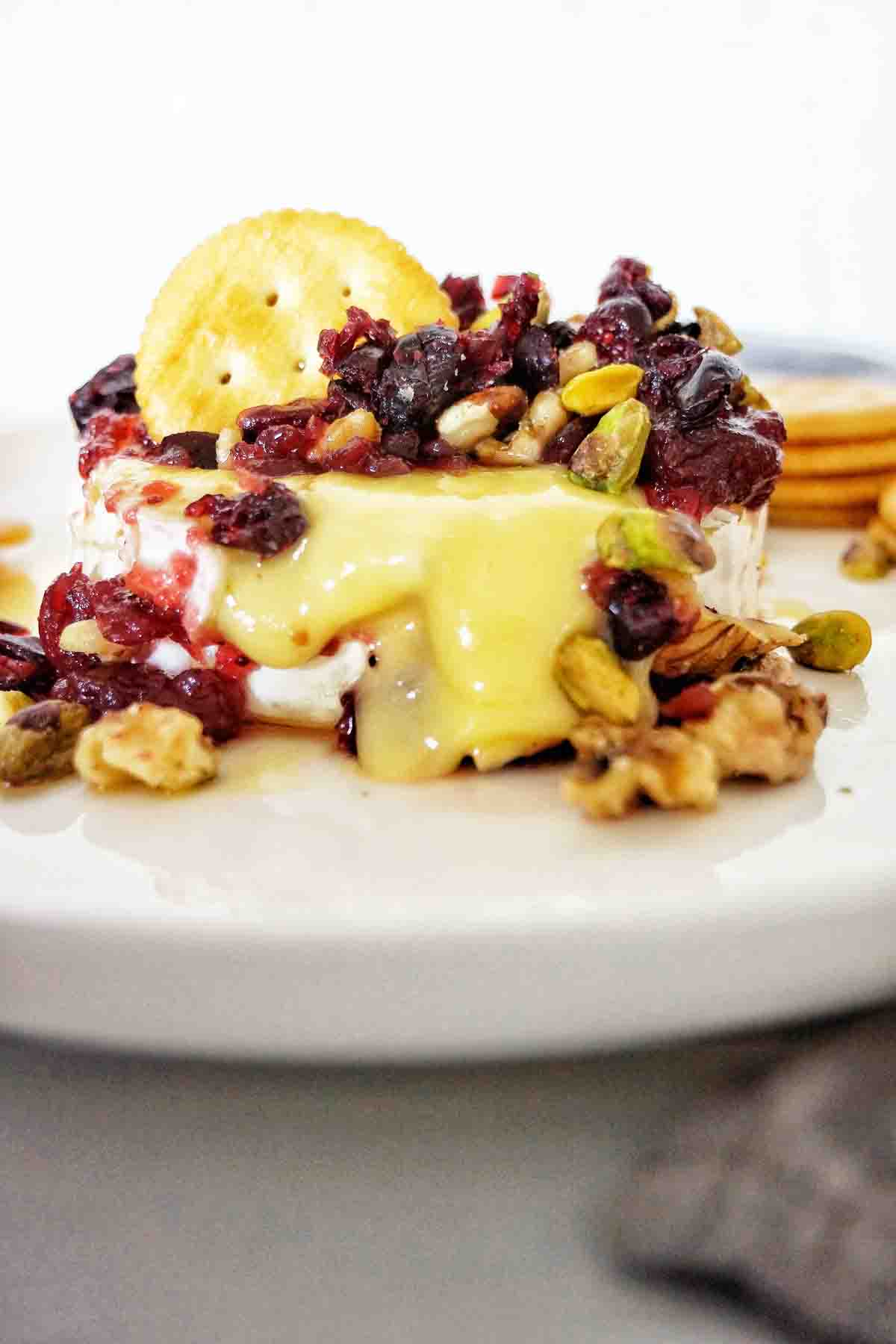 Baked Brie with Cranberry Sauce - Downshiftology