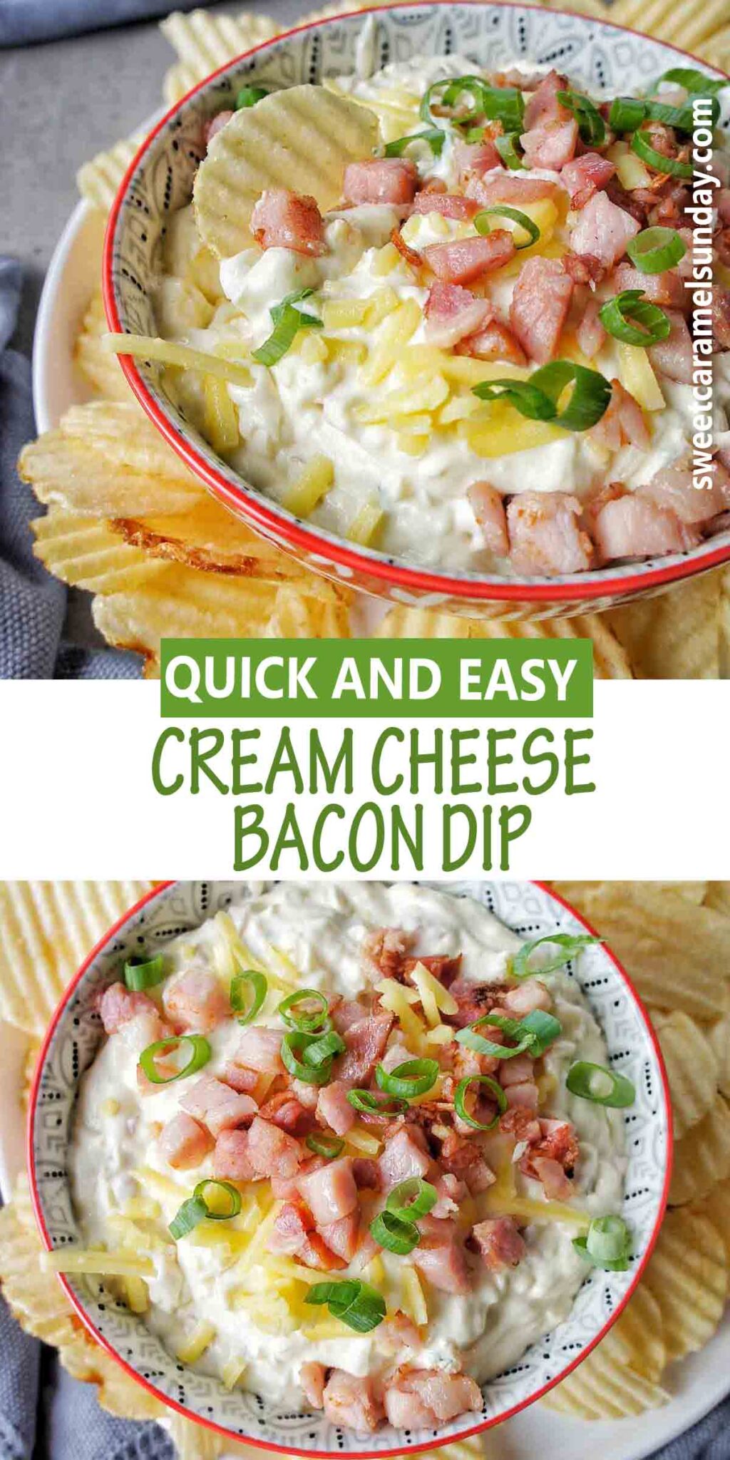 Cream Cheese Bacon Dip (with 7 easy ingredients!) | Sweet Caramel Sunday