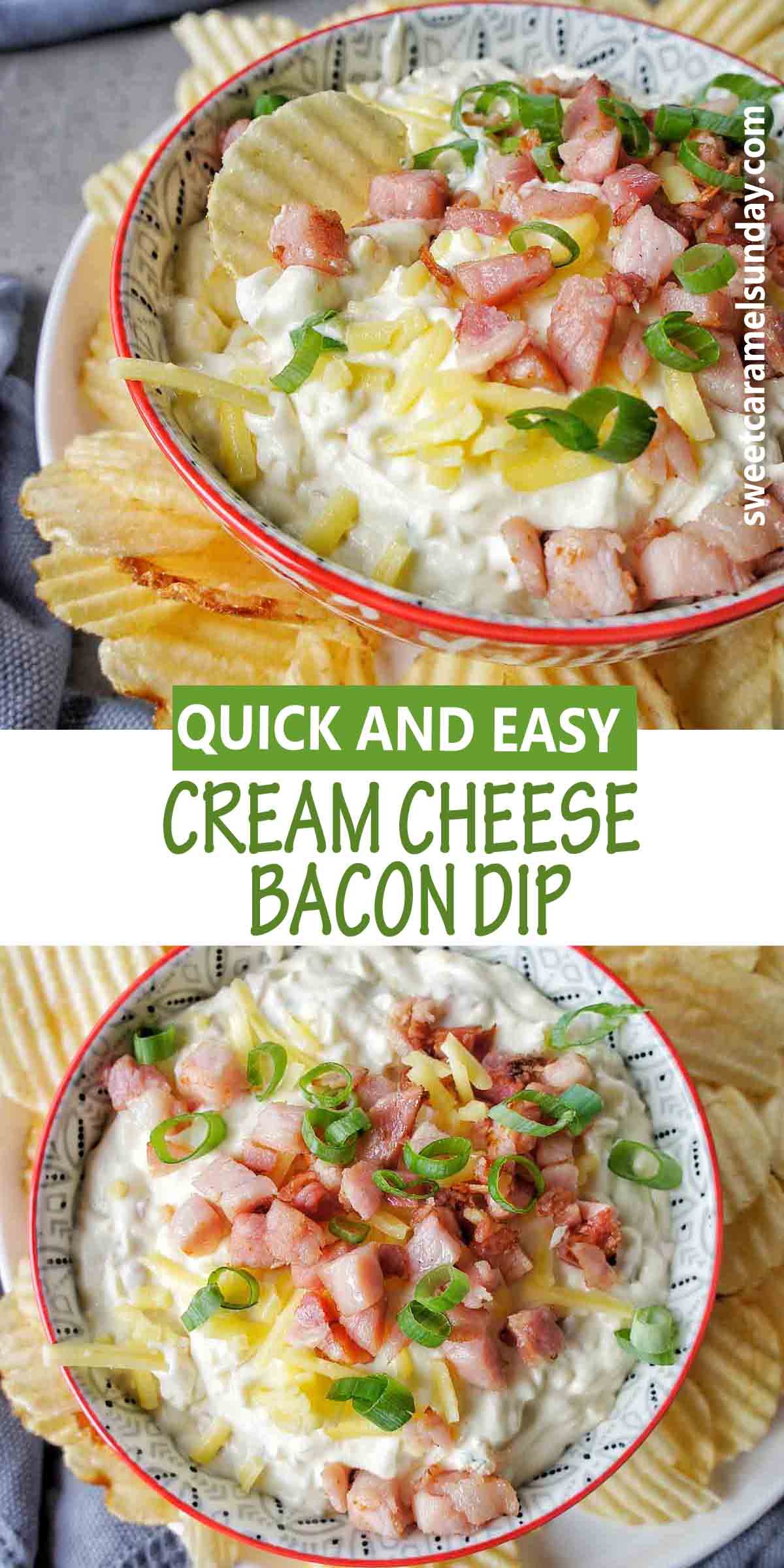 Cream Cheese Bacon Dip (with 7 easy ingredients!) Sweet Caramel Sunday