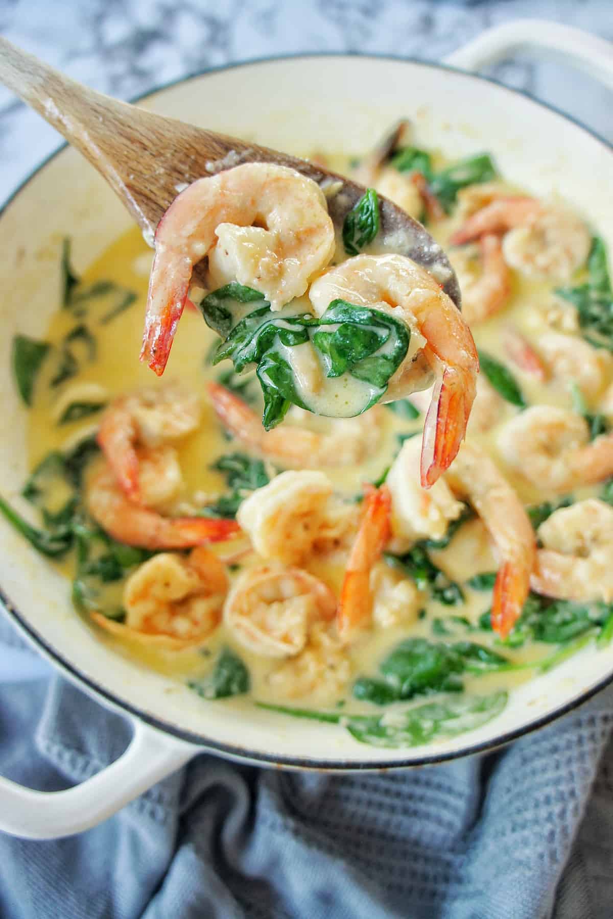 Creamy Garlic Prawns | Sweet Caramel Sunday