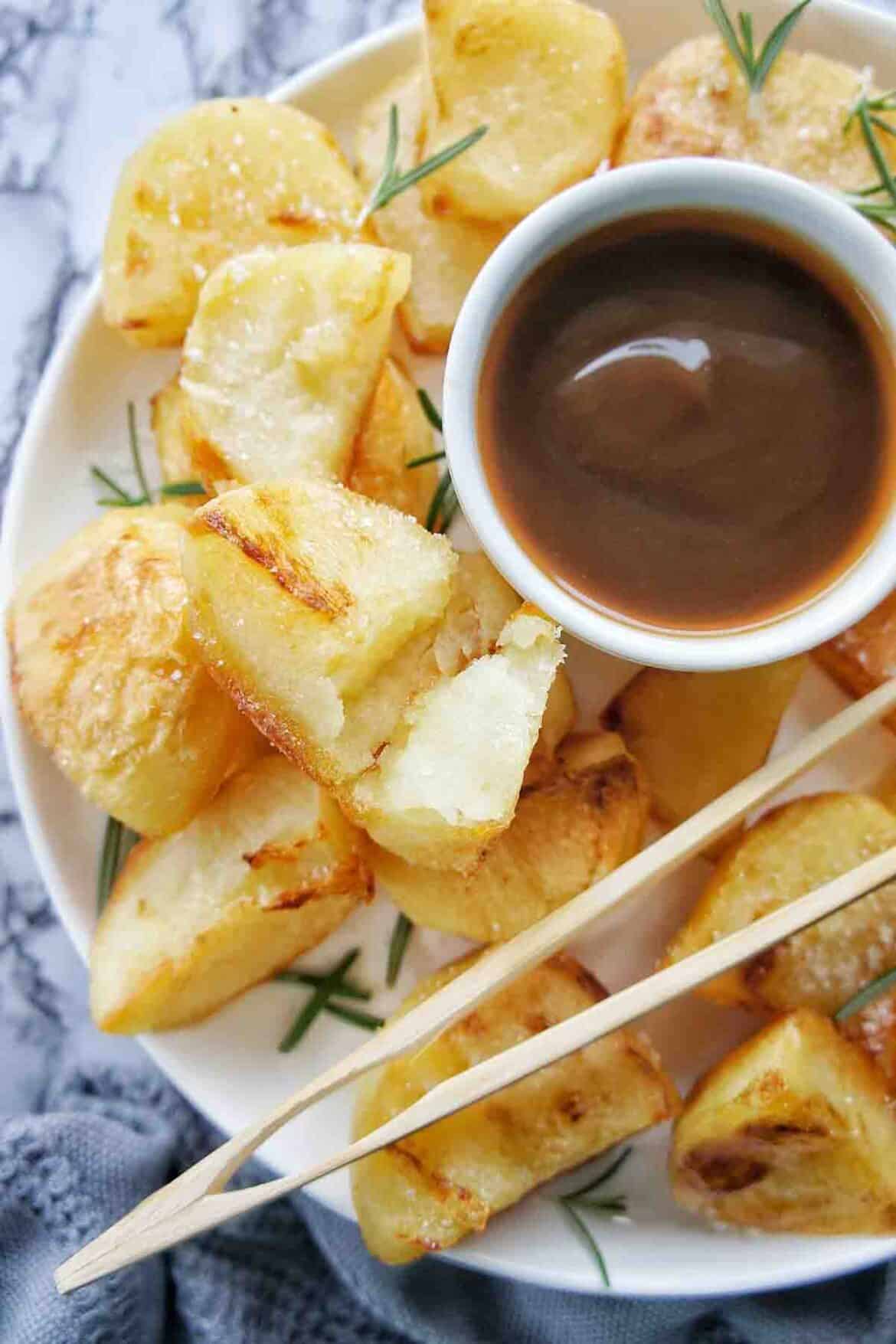 Duck Fat Roast Potatoes | Sweet Caramel Sunday