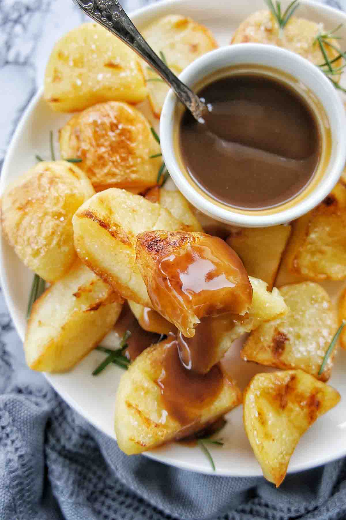 Duck Fat Roast Potatoes | Sweet Caramel Sunday
