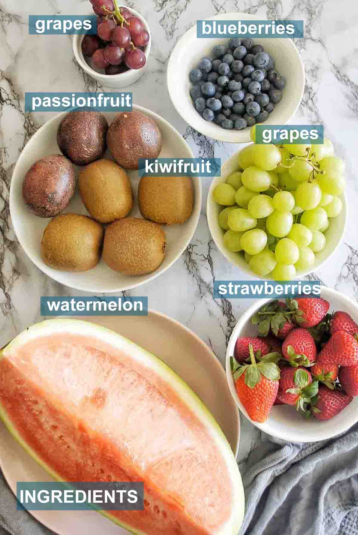 Fruit Platter Sweet Caramel Sunday