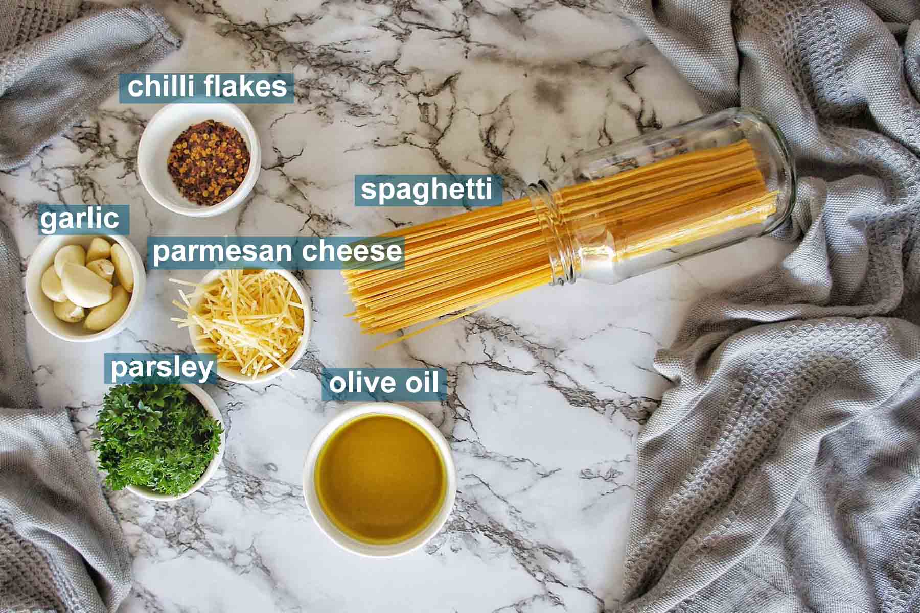 Garlic Spaghetti (Super quick, easy recipe!) Sweet Caramel Sunday