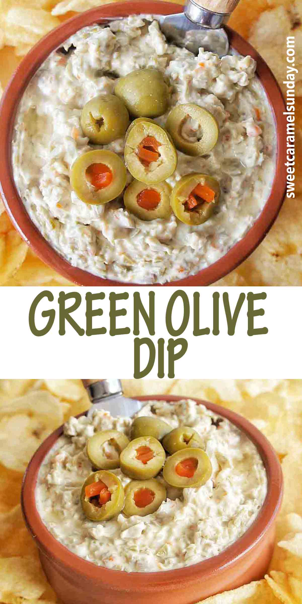 Green Olive Dip (Quick and Easy recipe!) Sweet Caramel Sunday