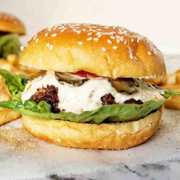 Homemade Burgers Sweet Caramel Sunday