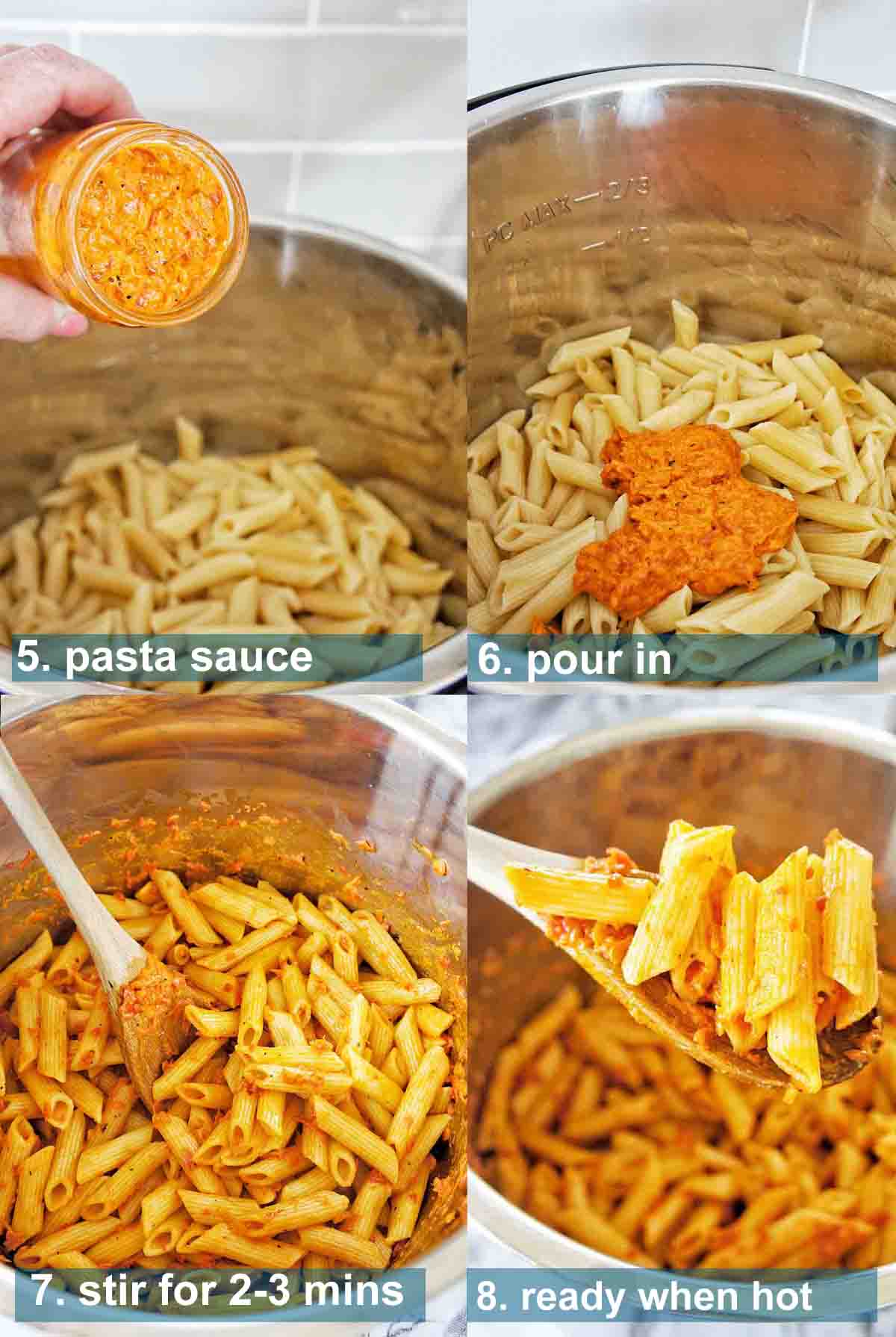 Insanely Easy Instant Pot Pasta with Jar Sauce Sweet Caramel Sunday