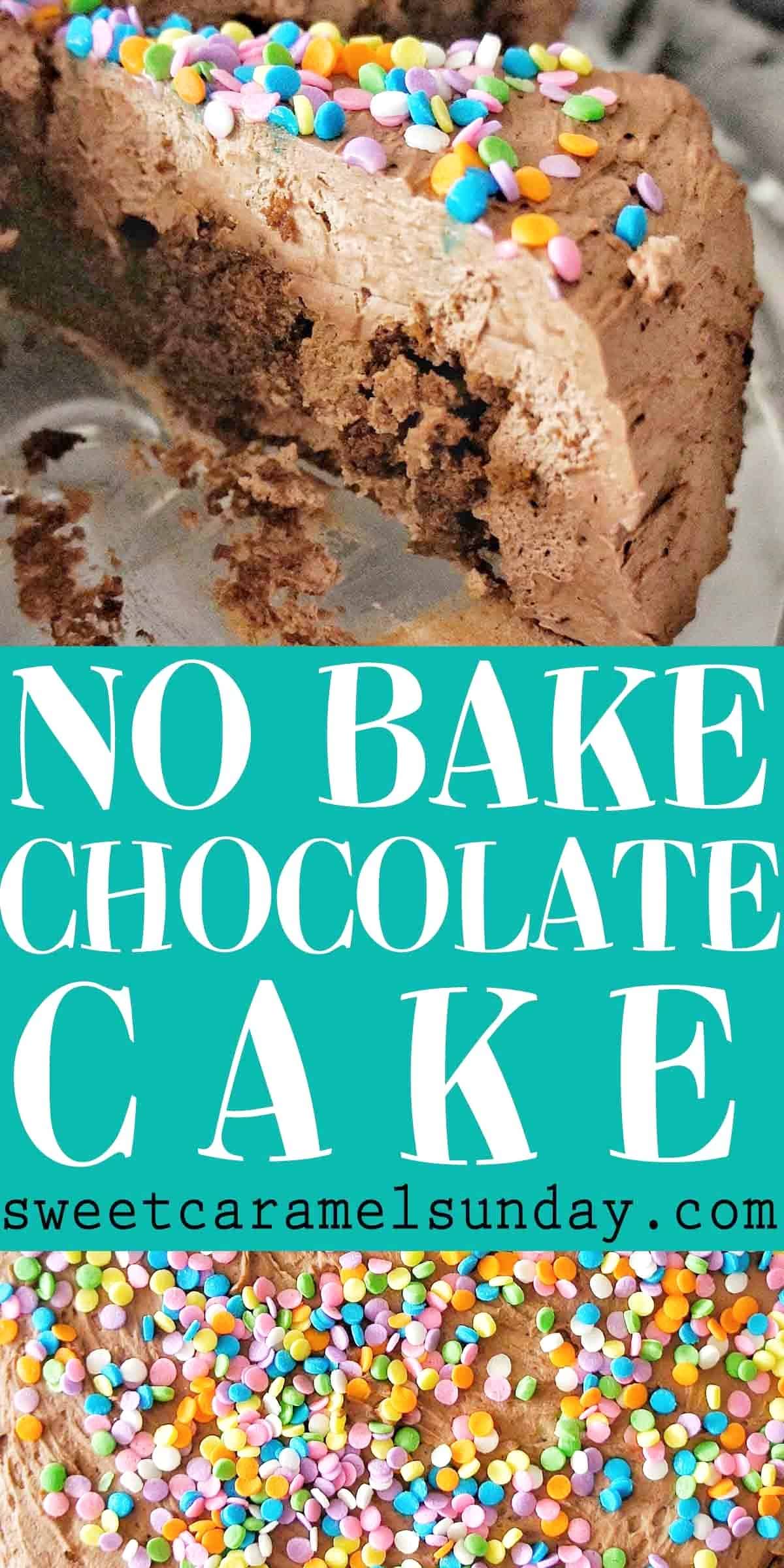 no bake chocolate cake