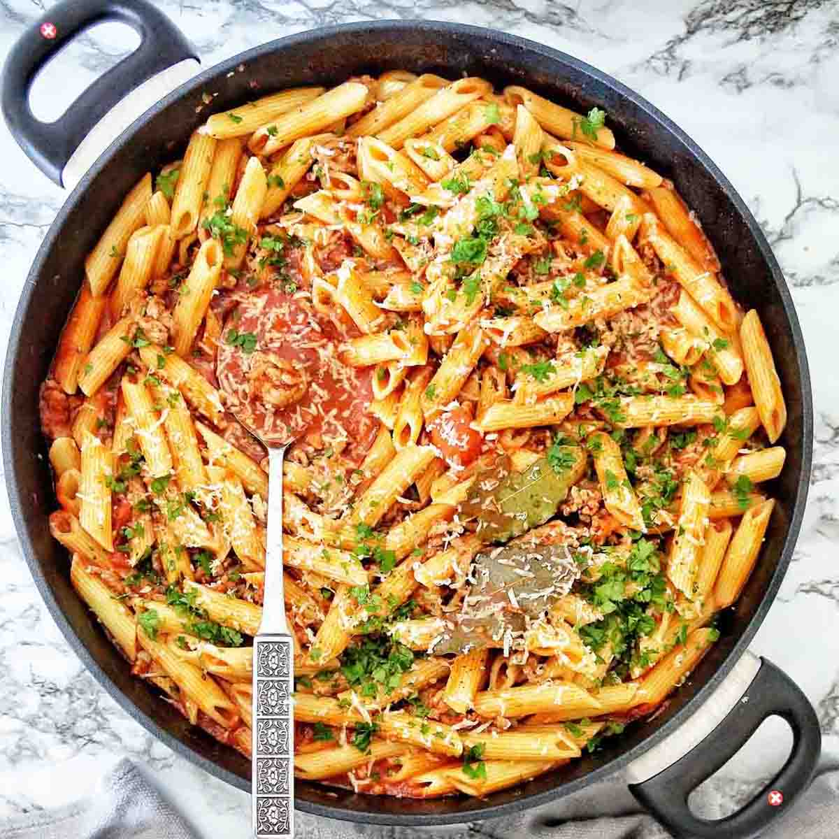 Pork Mince Pasta - Sweet Caramel Sunday