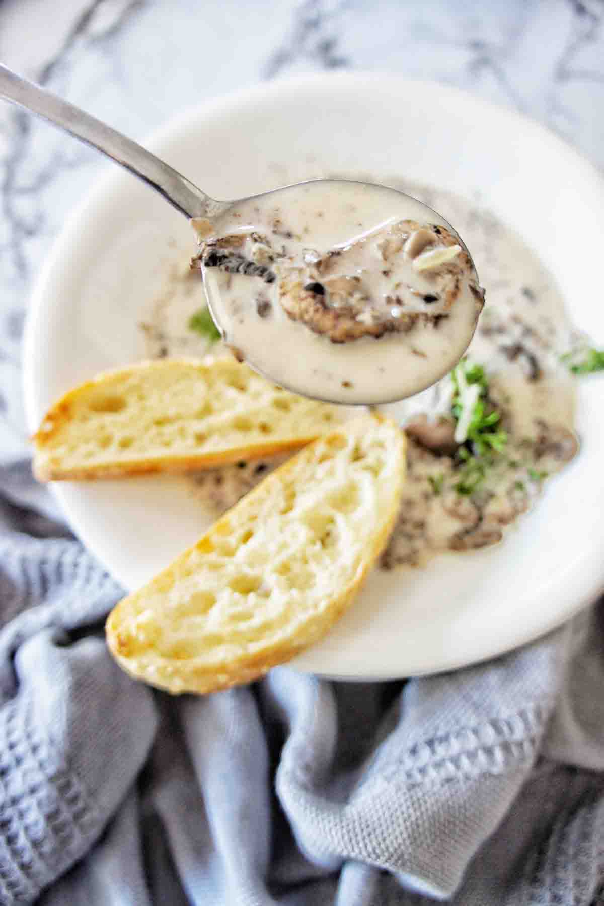 Slow Cooker Mushroom Soup Sweet Caramel Sunday