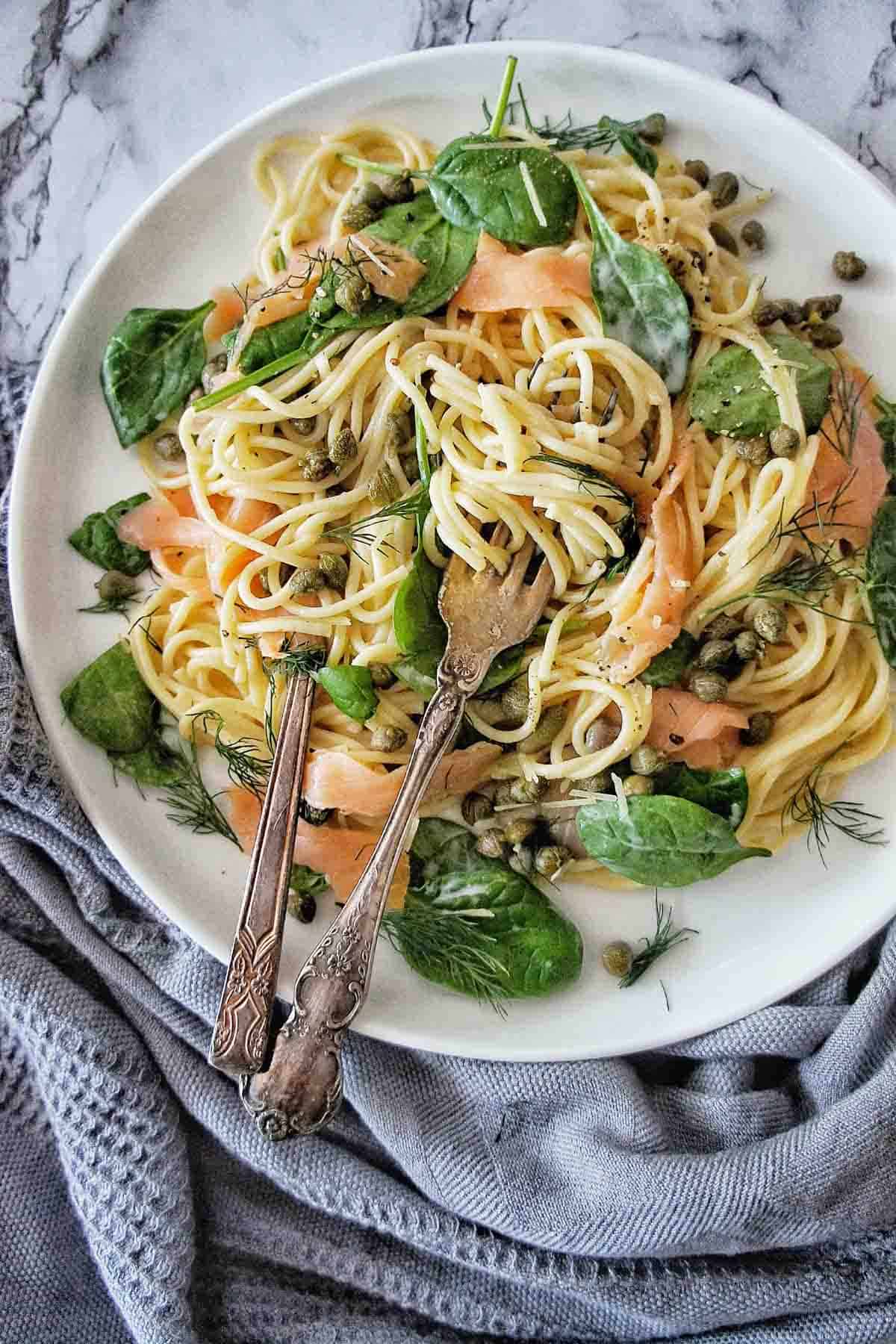 Smoked Salmon Spaghetti Sweet Caramel Sunday 1264