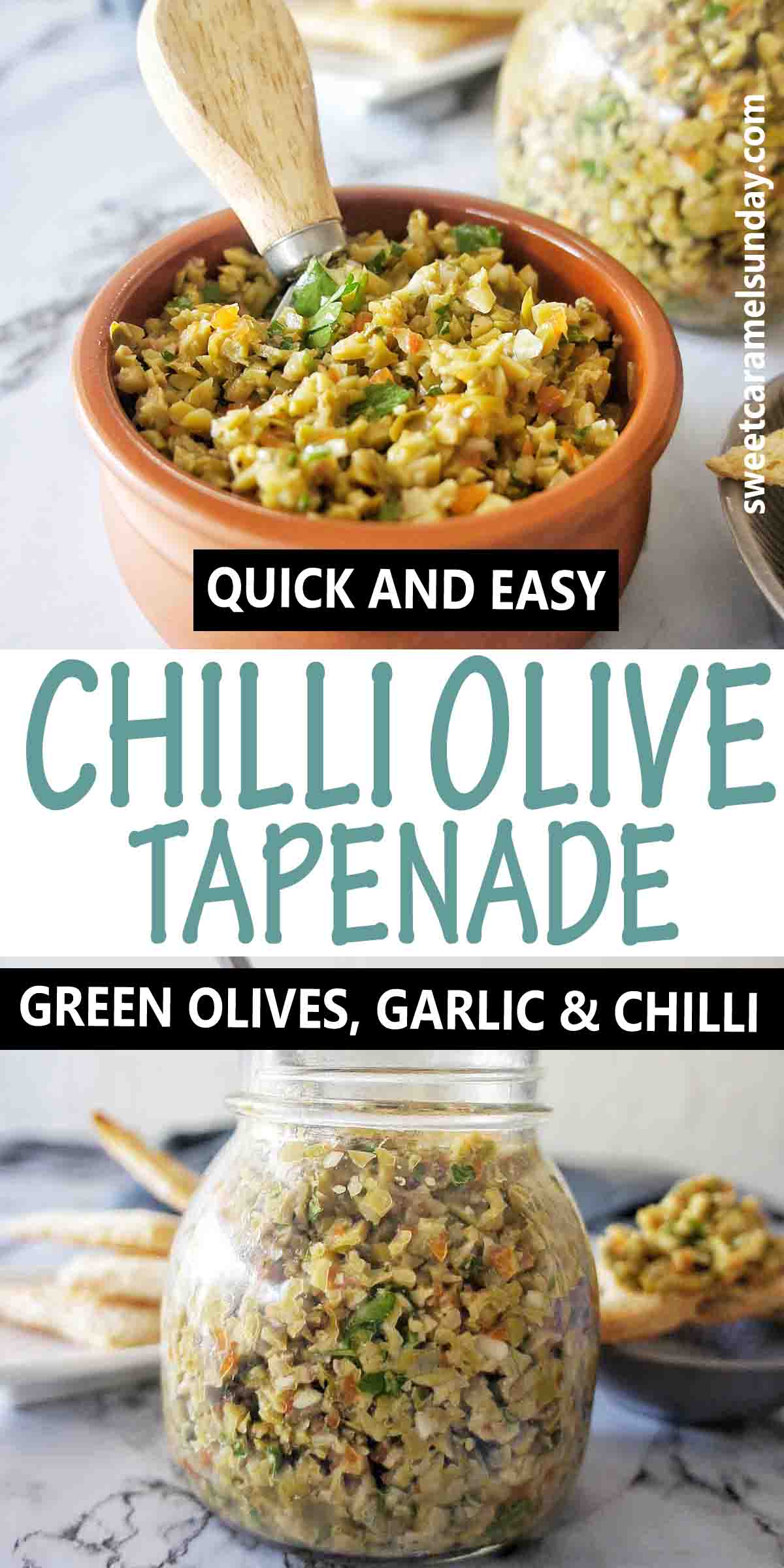 Spicy Olive Tapenade | Sweet Caramel Sunday