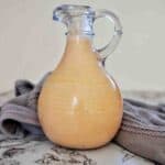 Spicy Yogurt Sauce in glass sauce bottle