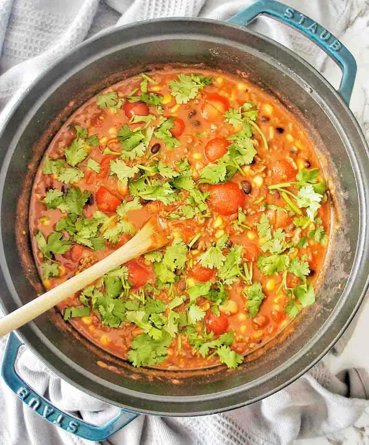 Taco Soup with Black Beans - Sweet Caramel Sunday