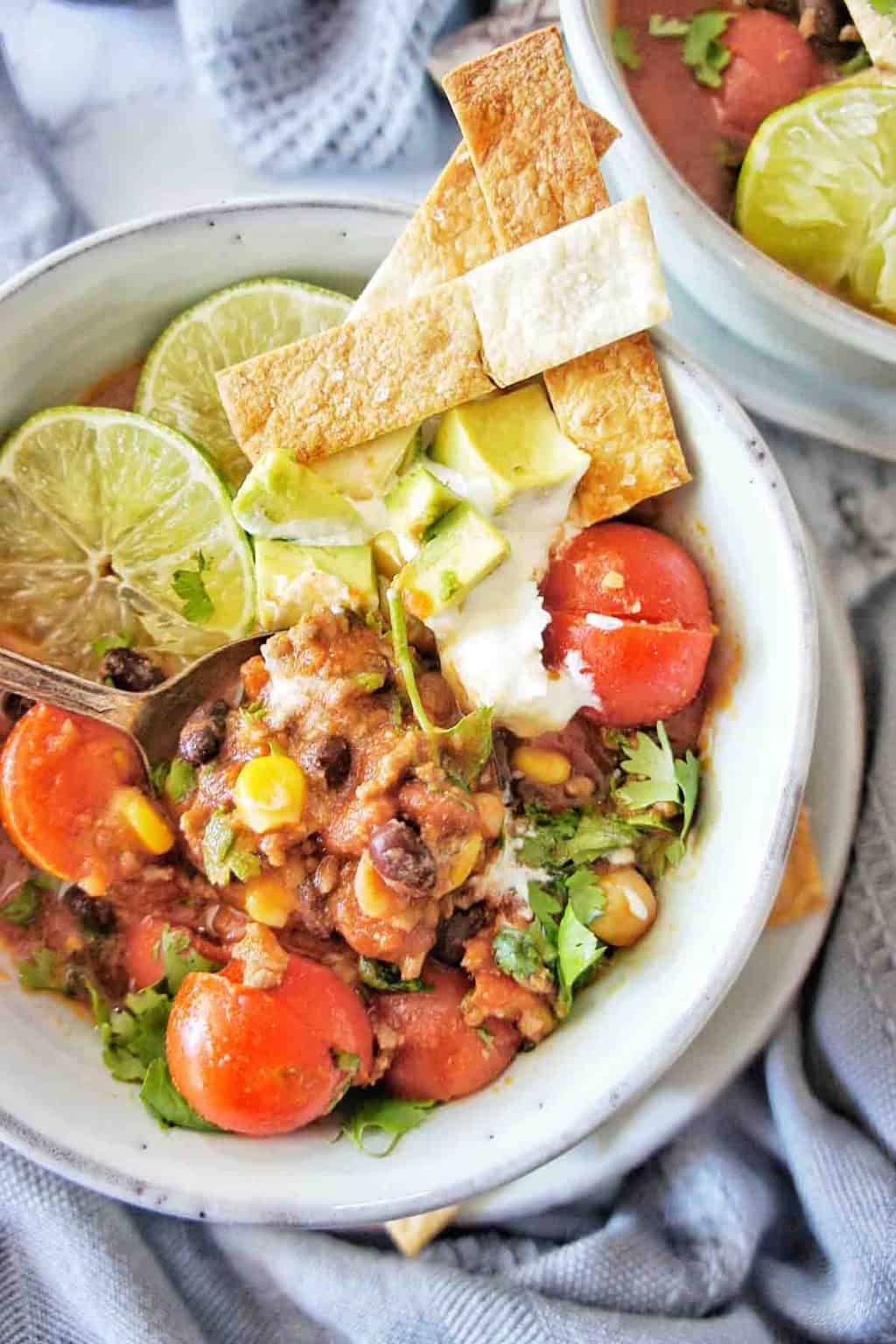 Taco Soup with Black Beans | Sweet Caramel Sunday
