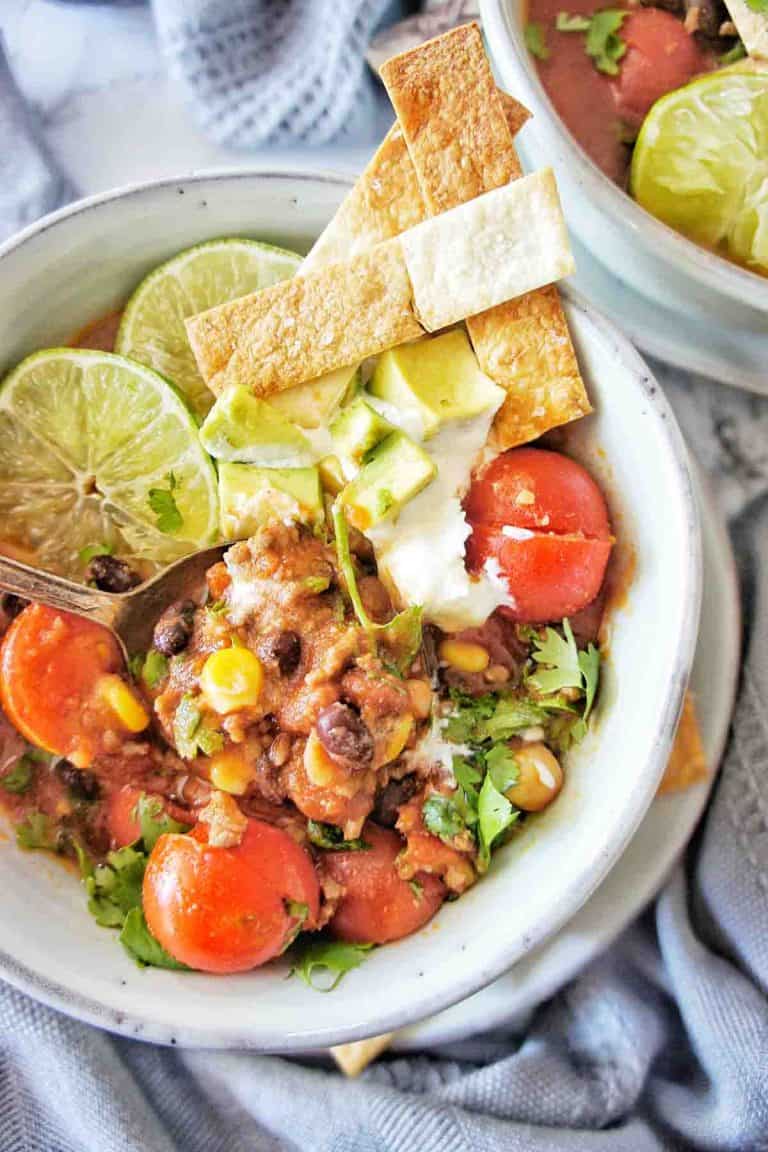 Taco Soup with Black Beans Sweet Caramel Sunday