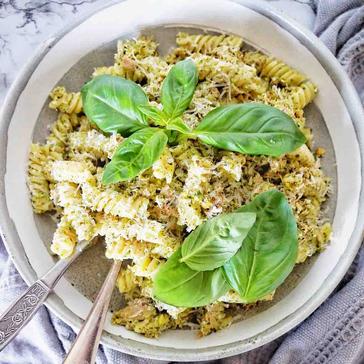 Tuna Pesto Pasta Sweet Caramel Sunday