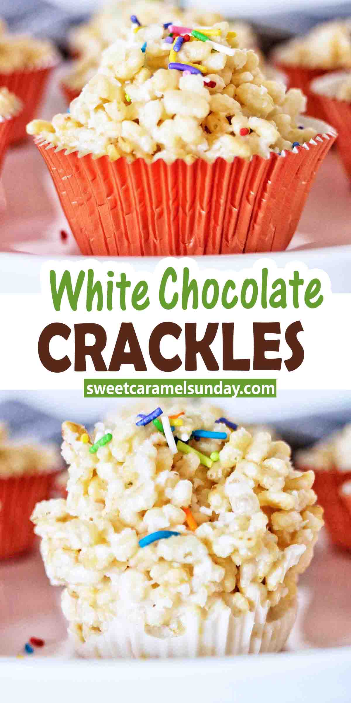 White Chocolate Crackles - Sweet Caramel Sunday